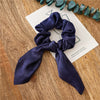 Hair Tie Headband Headdress Cloth Simple Solid Color Knotted Rabbit Ears Tassels Seiko