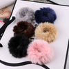 Hair Tie Headwear Imitation Rabbit Hair Solid Color Plush Fur Ball Handmade