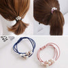 Hair Tie Pearl Hairband Elastic Band Mixed Material Handmade Simple Hair Accessory For Women