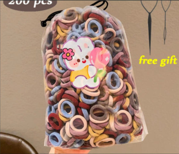 Hair Ties Fabric Knitting High Elasticity Little Fresh Style