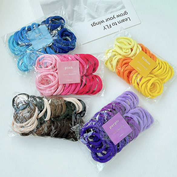 Hair Ties Fabric Knitting High Elasticity Little Fresh Style