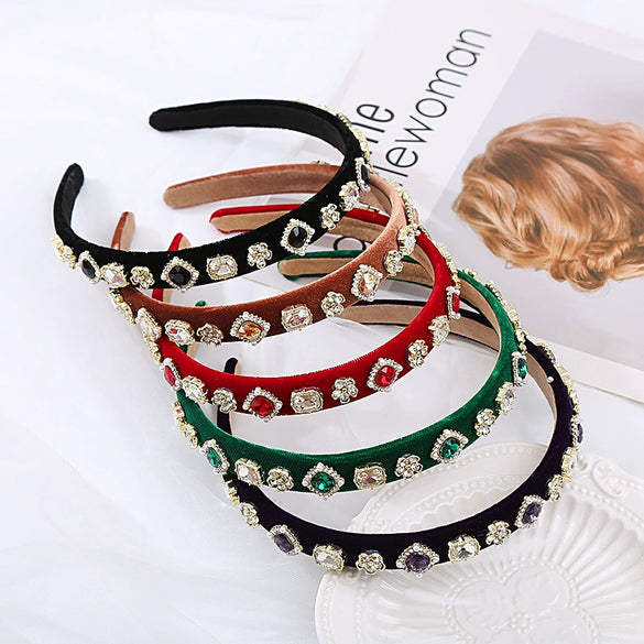 Hairband Rhinestone Geometric Light Luxury Style