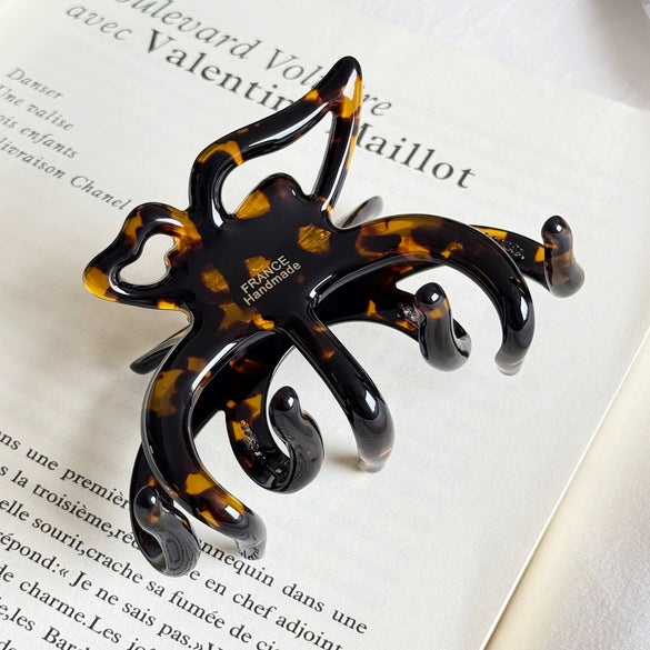 Hairpin Acetate Butterfly Print Highend For Women