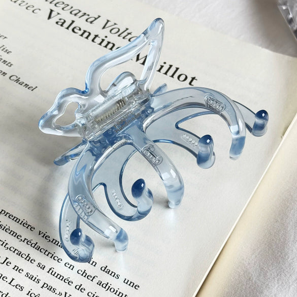 Hairpin Acetate Butterfly Print Highend For Women