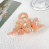 Hairpin Acetic Acid Material Diamond Decoration Sweet Style Flower Design For Women