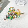 Hairpin Acetic Acid Material Diamond Decoration Sweet Style Flower Design For Women