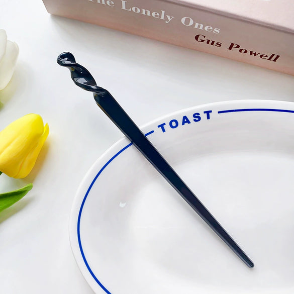 Hairpin Acetic Acid Plate Retro Spiral Pattern Hair Accessories