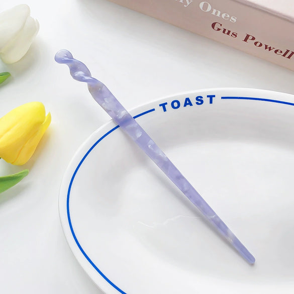 Hairpin Acetic Acid Plate Retro Spiral Pattern Hair Accessories