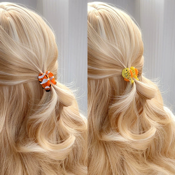 Hairpin Acetic Acid Sea Life Animals Handmade Mini Clip For Girls