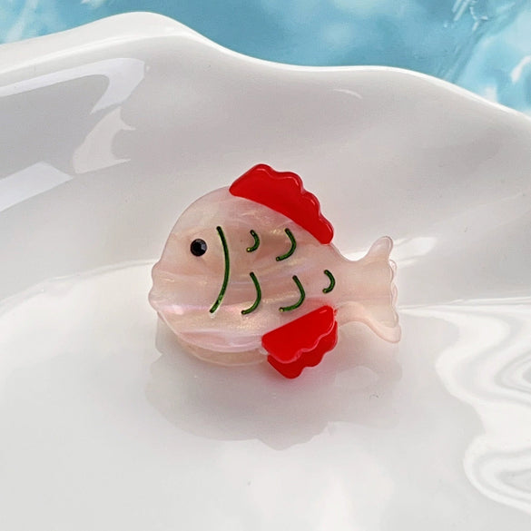Hairpin Acetic Acid Sea Life Animals Handmade Mini Clip For Girls