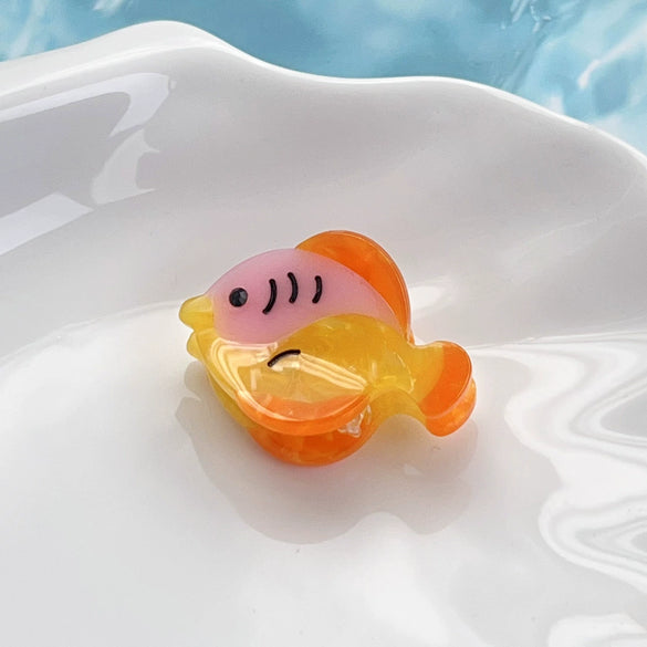 Hairpin Acetic Acid Sea Life Animals Handmade Mini Clip For Girls