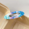 Hairpin Acrylic Color Wave Handmade Spring Clip Retro Style For Women