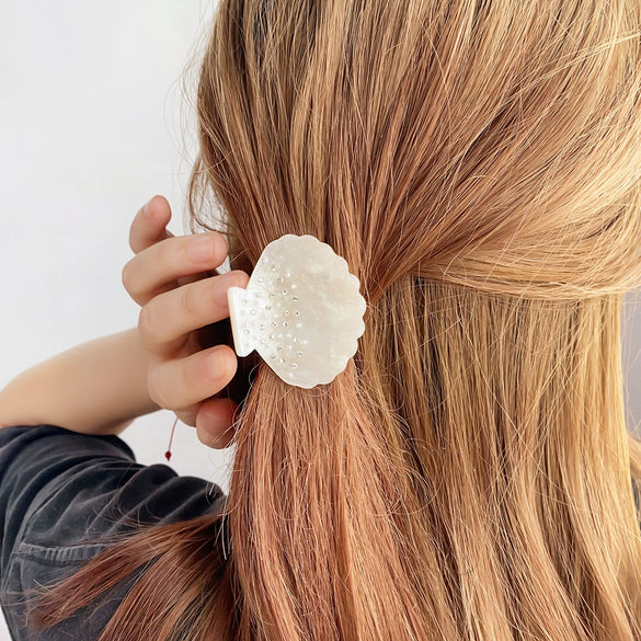 Hairpin Acrylic Small Fresh Style Handmade Women's Sea Shell Hair Accessories