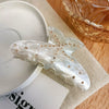 Hairpin Acrylic Starfish Clip Set With Diamonds For Women Simple Animal Style