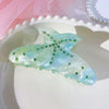 Hairpin Acrylic Starfish Clip Set With Diamonds For Women Simple Animal Style