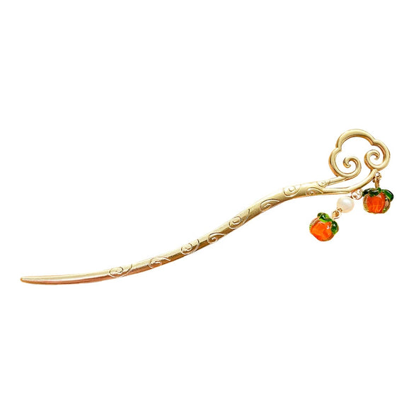 Hairpin Alloy Ginkgo Biloba Handmade Ancient Style