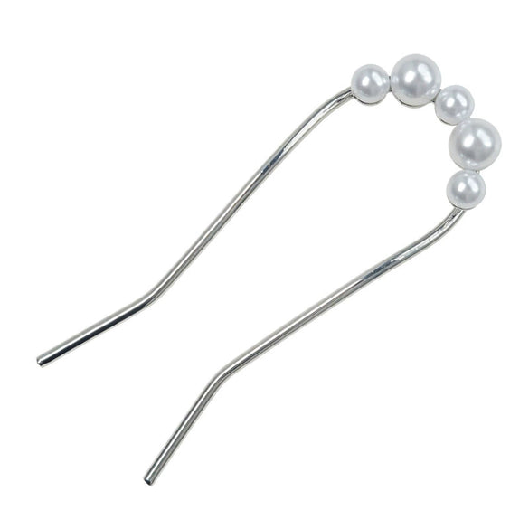 Hairpin Alloy Pearl Ushaped Handmade Retro Women's Hair Accessories