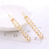 Hairpin Artificial Crystal And Zinc Alloy Geometric Heartshaped Pearl Hair Accessories For Female Wholesale