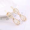 Hairpin Artificial Crystal And Zinc Alloy Geometric Heartshaped Pearl Hair Accessories For Female Wholesale