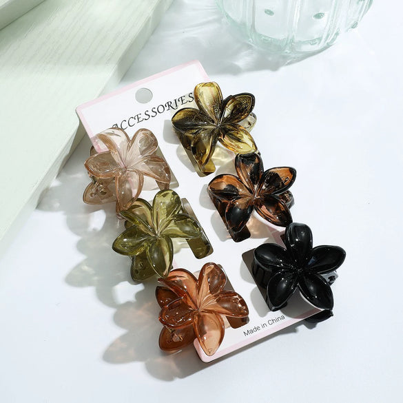 Hairpin Egg Flower Highend Baking Paint Female Headwear Gripper