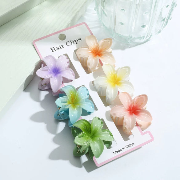 Hairpin Egg Flower Highend Baking Paint Female Headwear Gripper