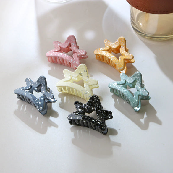 Hairpin Hair Accessories Cute Small Grab Clip Half Hair Shark Clip For Women Baking Paint Style