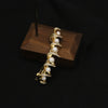 Hairpin Natural Freshwater Pearl Rhinestone Alloy Electroplated Geometric Design Women's Hair Accessory