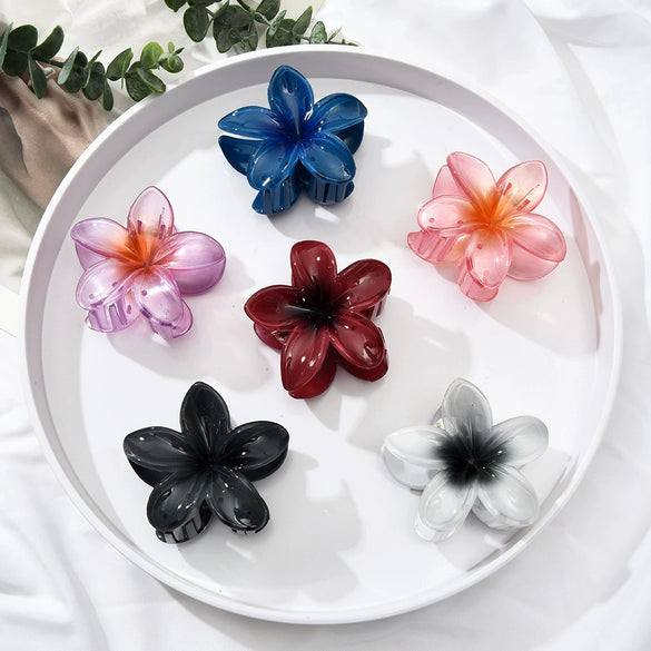 Hairpin Plastic Resin Egg Flower Style Electroplated For Women