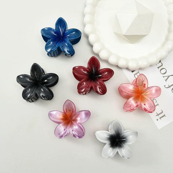 Hairpin Plastic Resin Egg Flower Style Electroplated For Women