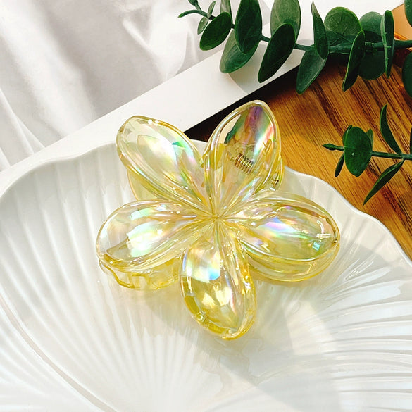 Hairpin Plumeria Material Simple Style Electroplating