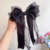 Hairpin Polyester Cotton Little Fresh Style Purely Handmade Bow Spring Clip Women's Accessories