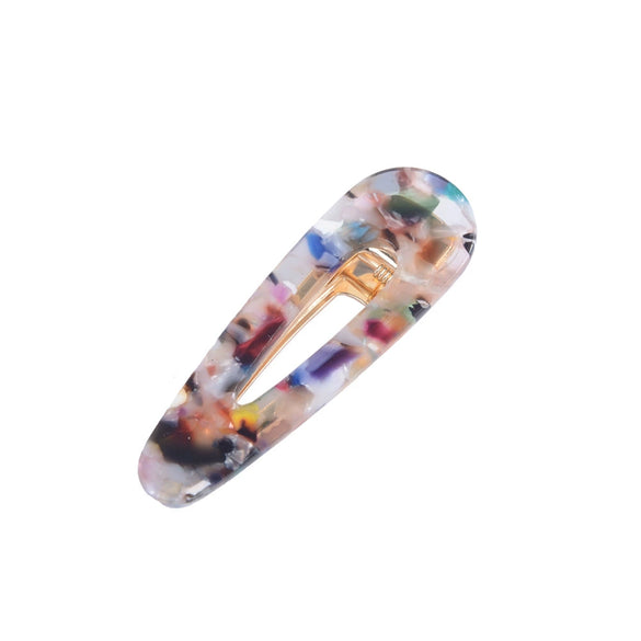 Hairpin Side Clip Acetate Acrylic Handmade Fashion Geometric Women's Hair Accessories