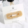 Hairpin Side Clip Acetate Acrylic Handmade Fashion Geometric Women's Hair Accessories