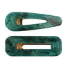 Hairpin Side Clip Set Acetate Plate Acrylic Resin Electroplating Minimalist Geometric Hair Accessories
