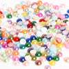 Half Face Hair Accessories Abs Imitation Pearl Semicircle Flat Bottom Diy Handmade Bow