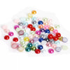 Half Face Hair Accessories Abs Imitation Pearl Semicircle Flat Bottom Diy Handmade Bow