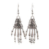 Halloween Alloy Earrings With Skull Palm Eye And Spider Patterns
