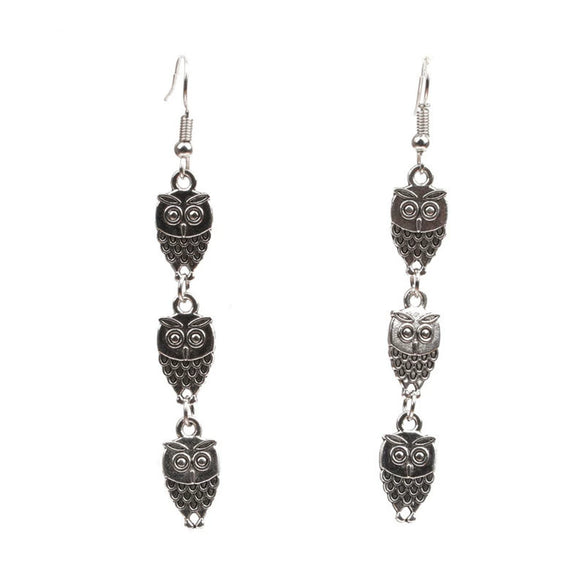 Halloween Alloy Earrings With Skull Palm Eye And Spider Patterns