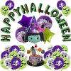 Halloween Aluminum Film Balloon Combination Round Ornament Balloon For Party Decoration Latex Material