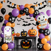 Halloween Balloon Arch Set Balloon Party Background Decoration Latex Aluminum Film Balloon Package Round Shape