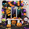 Halloween Balloon Arch Set With Round Aluminum Film And Foil Balloons For Party Decoration