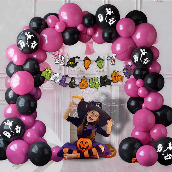 Halloween Balloon Round Latex Balloon Combination For Party Decoration