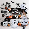Halloween Balloon Set Aluminum Film And Latex Round Decorative Balloons For Party Background Decoration