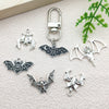 Halloween Bat Jewelry Diy Pendant Bracelet Earrings Necklace Accessories In Alloy Electroplated