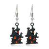 Halloween Black Cat Pumpkin Pendant Earrings Wholesale Nihaojewelry