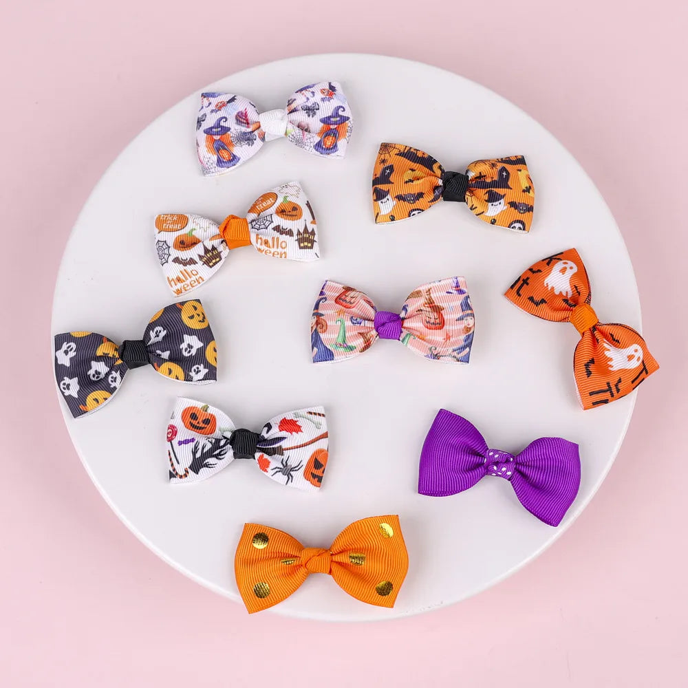 Halloween Children'S Bow Hairpin Three-Piece Set Wholesale Nihaojewelry