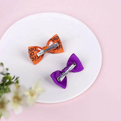 Halloween Children'S Bow Hairpin Three-Piece Set Wholesale Nihaojewelry