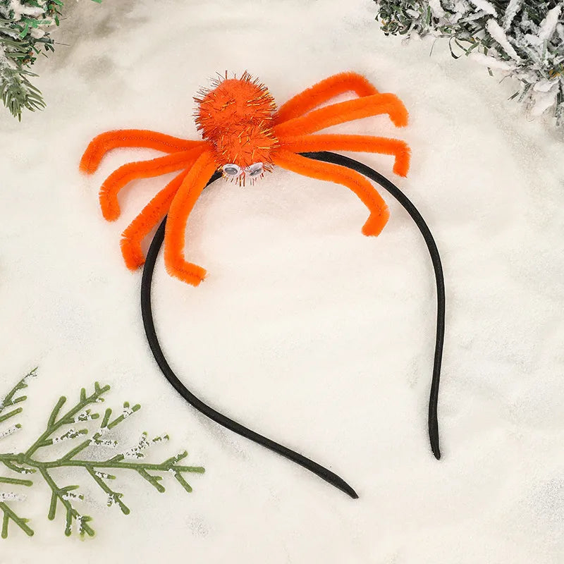 Halloween Cute Spider Metal Party Festival Card Headband