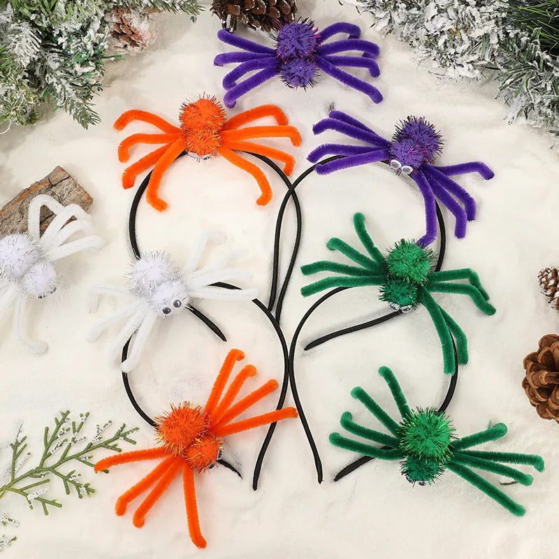 Halloween Cute Spider Metal Party Festival Card Headband