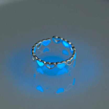 Halloween Dark Blue Luminous Star Zircon Ring Wholesale Nihaojewelry